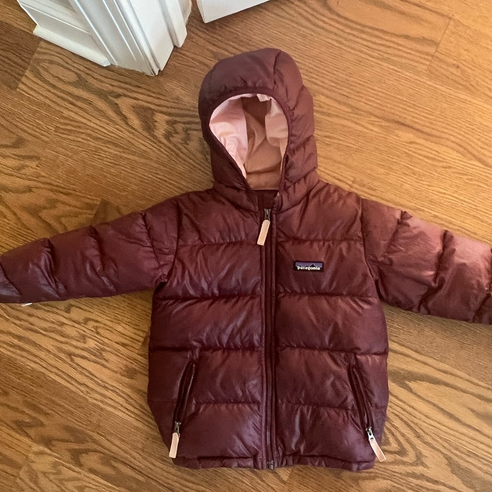 Patagonia high-low down sweater hoodie